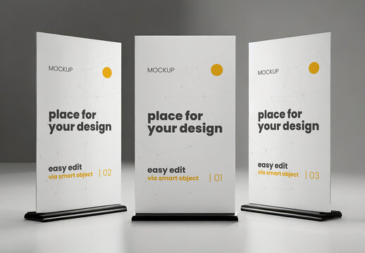 Stand Banners Mockup