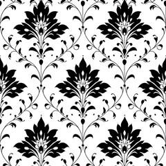 decorative ornament Pattern Tile for seamless backgrounds, ai generated