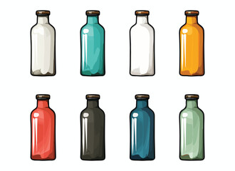 bottle vector illustration isolated on white background. 
