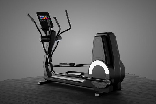 Professional Elliptical Trainer Machine in a Modern Gym Environment