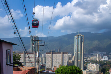 Caracas, Venezuela. San Agustín del Sur Cable Metro System