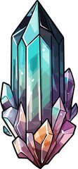 crystal vector illustration isolated on transparent background. 
