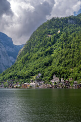 Hallstatt village in Austrian Alps. - 753304990