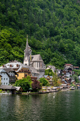 Hallstatt village in Austrian Alps. - 753305140