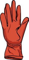 gloves vector illustration isolated on transparent background. 
