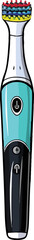 toothbrush vector illustration isolated on transparent background. 
