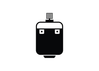 Dynamo/generator. simple illustration in black and white.