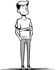 The Elemental Nomad: Vector Journey through Elemental Realms