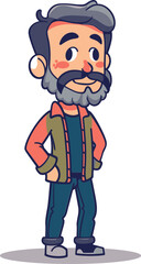 Man and the Cybernetic Frontier: Vector Journey through Technological Realms