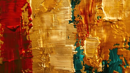 Abstract art prints Abstract art print, gold material. Freehand oil painting on canvas. brush strokes of paint Modern art.