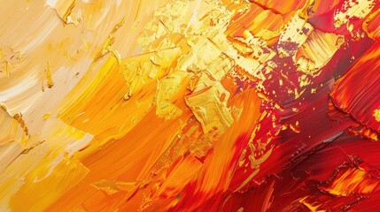 Abstract art prints Abstract art print, gold material. Freehand oil painting on canvas. brush strokes of paint Modern art.