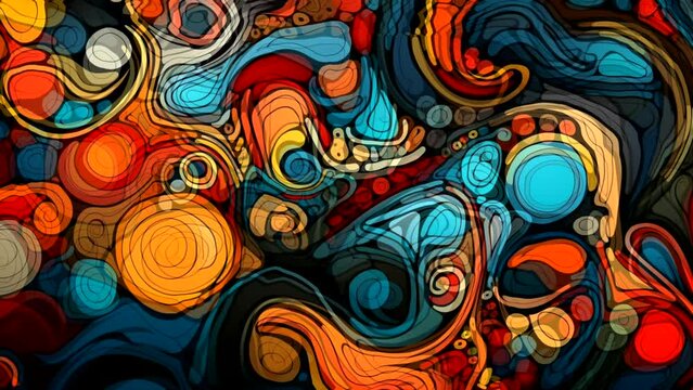Dynamic Abstract Pattern Motion Graphic Background