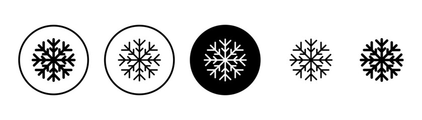 Snowflake icon vector isolated on white background. snow icon vector. Symbol of winter, frozen