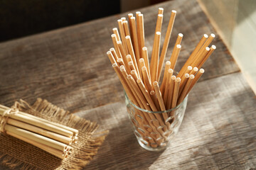 Ecological paper and bamboo drinking straws