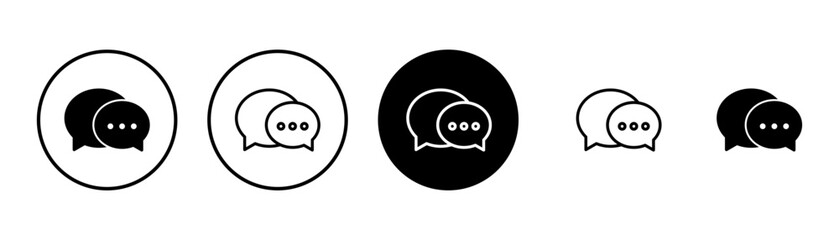 Chat icon vector isolated on white background. Chat vector icon. Speech bubble. message. contact us