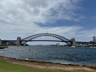 Sydney harbour bridge from Blues Poibt