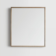 Empty Picture Frame against white wall