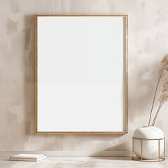 Empty Picture Frame against white wall - 753320142