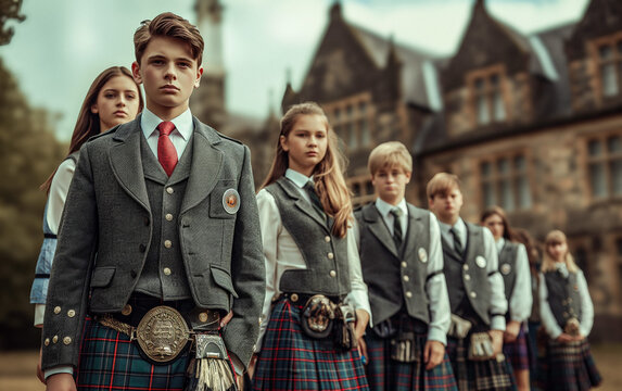 Tartan Tales: A Kilted Gathering. Generative AI