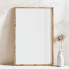 Empty Picture Frame against white wall - 753320517