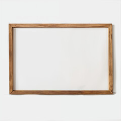 Empty Picture Frame against white wall - 753320519