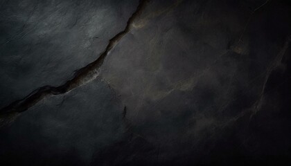 Rock texture with cracks,black stone background with copy space for design - obrazy, fototapety, plakaty