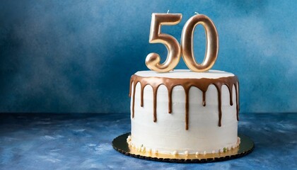 Birthday cake, 50 number 