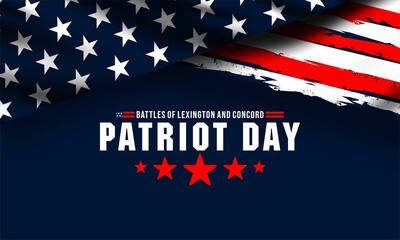 Fototapeta na wymiar patriot day , battles of Lexington and Concord vektor background. 