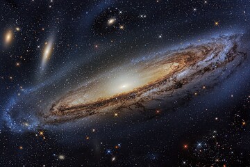 the Andromeda Galaxy our closest galactic neighbor - obrazy, fototapety, plakaty