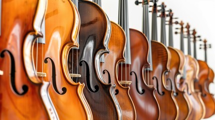 Elegant Display of Violins