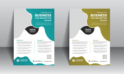 Creative corporate business flyer template design