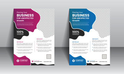 Creative corporate business flyer template design