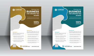 Creative corporate business flyer template design