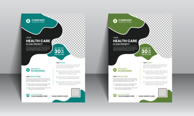 Medical healthcare multipurpose flyer design template