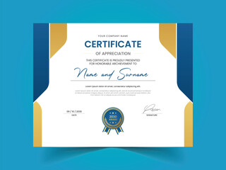Gradient Gold Luxury Professional Award Certificate Template