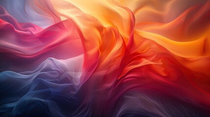 Abstract Symphony: A realistic high-resolution photograph capturing the harmony of various colors...