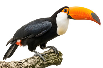 Close-up Portrait of a Toco Toucan in Vibrant Colors