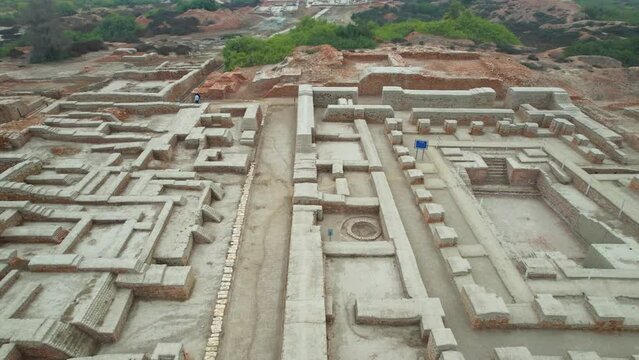 Aerial View of Mohenjo Daro - The Heart of Indus Valley Civilization