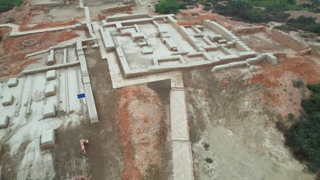 Aerial Insight into Mohenjo Daro Ancient Glory