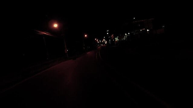 January 17, 2024 - Patong, Phuket Thailand. A strange and quiet evening in Patong, perfect for a ride around at night.
