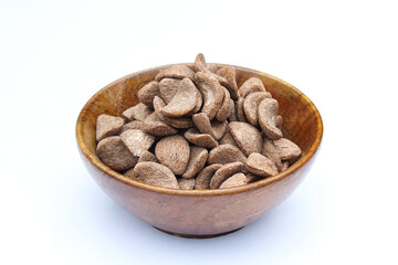 Chocos in a wooden bowl 