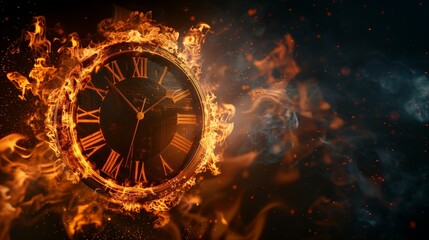 burning time clock