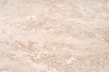 Travertine texture, soft beige polished stone texture as background