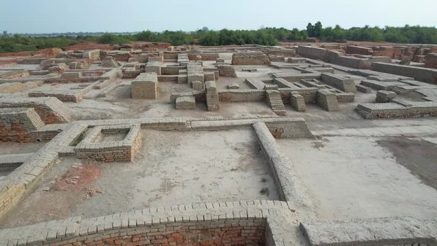 Architectural Brilliance: Elevated View of Mohenjo Daro