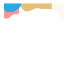 Obraz premium Abstract Wavy Border Vector 