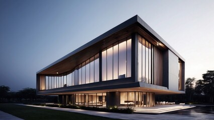 Fototapeta na wymiar Modern Exterior Building Design Ideas