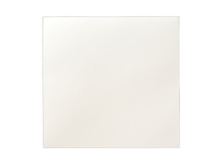 cream blank paper isolated on transparent background, transparency image, removed background