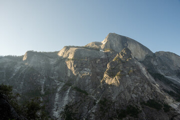 Half Dome Stands High Over Quarter Dome and Ahwiyah Point Above Snow Creek Trail
