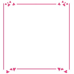 Love Rectangle Frame 