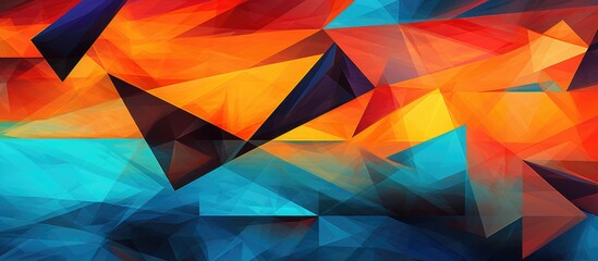 Abstract geometric design Geometric pattern with vibrant colors
